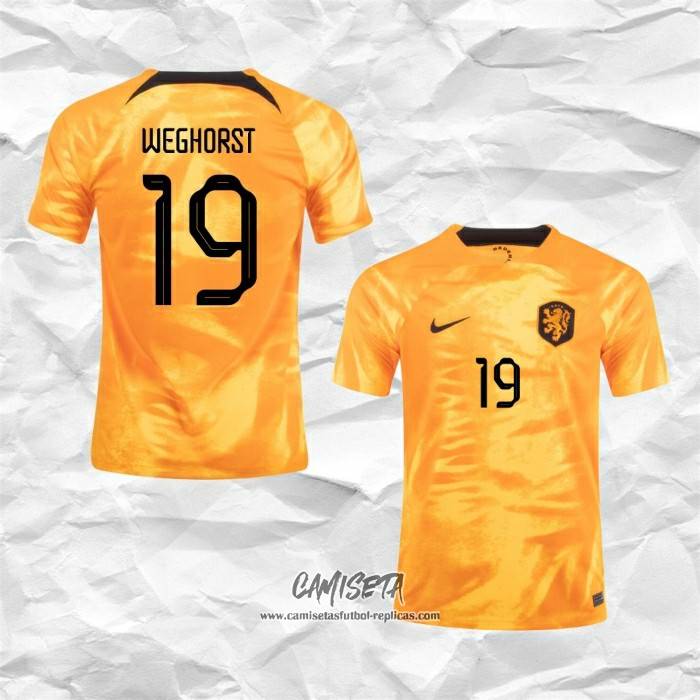 Primera Camiseta Paises Bajos Jugador Weghorst 2022